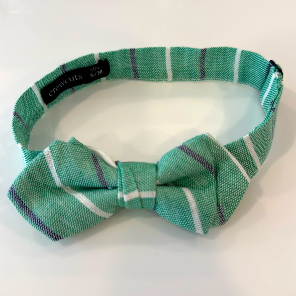 Crewcuts linen/cotton bow tie size S/M